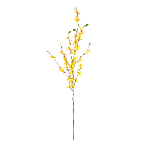 Vickerman FA188401 - 39 in. Green Yellow Forsythia Flower Artificial Spray - 4 Pack