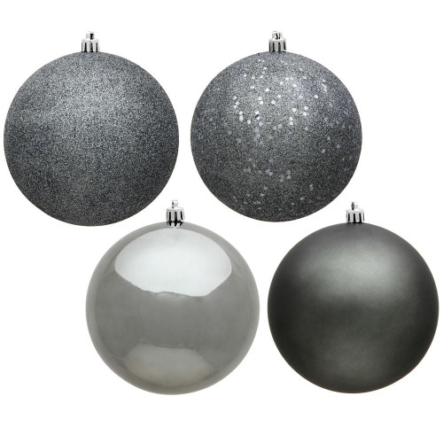Vickerman N590887 3" Pewter Ball 4 Finish Asst 16/Bx