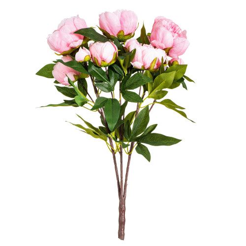 Vickerman FD182379 23" Brush Pink Peony Bush 6 Flwrs 3 Buds 