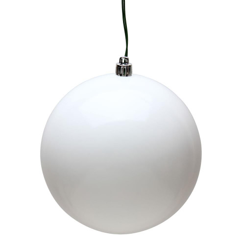 Vickerman N591011DCV 4" White Candy Ball UV 6/Bag