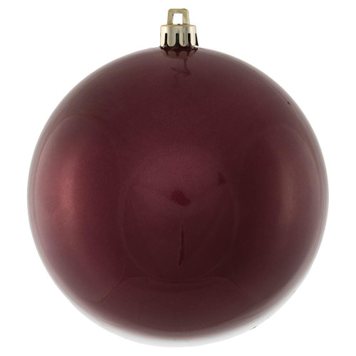Vickerman N591021DCV - 4 inch Berry Red Candy Ball Outdoor Christmas Ornament - 6 Pack