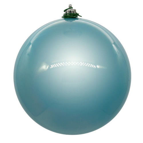 Vickerman N591032DPV 4" Baby Blue Pearl Ball UV Drill 6/Bg