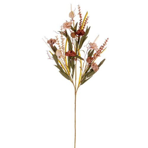 Vickerman FQ222331 - 31 in. Brown and Cream Carnation Lantern Artificial Spray - 2 Pack
