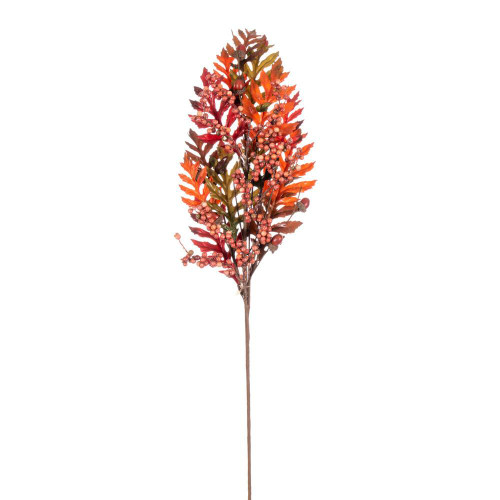 Vickerman FQ222732 - 32 in. Orange/Brown/Red Oak Leaves Acorn Berry Artificial Spray - 2 Pack