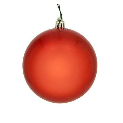 Vickerman N591039DCV - 4 inch Bittersweet Candy Ball Outdoor Christmas Ornament - 6 Pack
