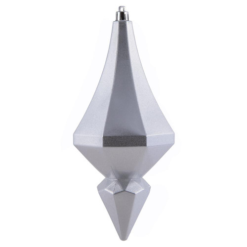 Vickerman MC191007D 8" Silver Candy Diamond Finial 2/Bag