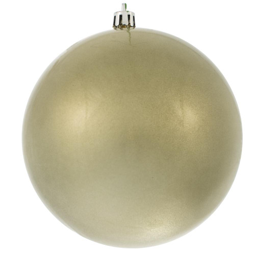 Vickerman N591225DCV - 4.75 inch Limestone Candy Ball Outdoor Christmas Ornament - 4 Pack