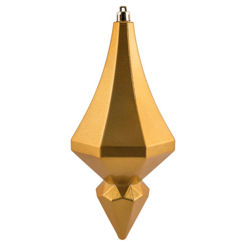 Vickerman MC191037D 8" Honey Gold Candy Diamond Finial 2/Bag