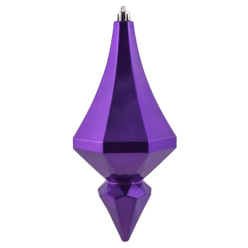 Vickerman MC191066D - 8 inch Purple Candy Finial Christmas Ornament - 2 Pack