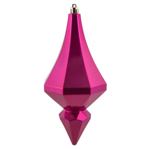 Vickerman MC191070D 8" Fuchsia Candy Diamond Finial 2/Bag