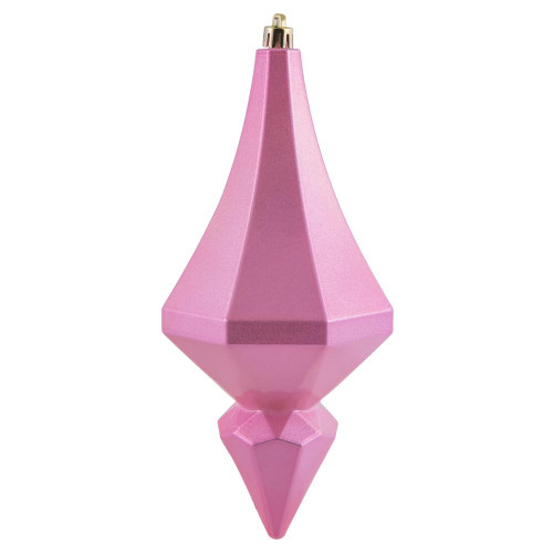 Vickerman MC191079D 8" Pink Candy Diamond Finial 2/Bag