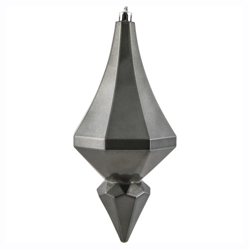 Vickerman MC191087D 8" Pewter Candy Diamond Finial 2/Bag