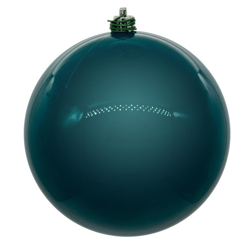 Vickerman N591241DPV - 4.75 inch Dark Teal Pearl Ball Outdoor Christmas Ornament - 4 Pack