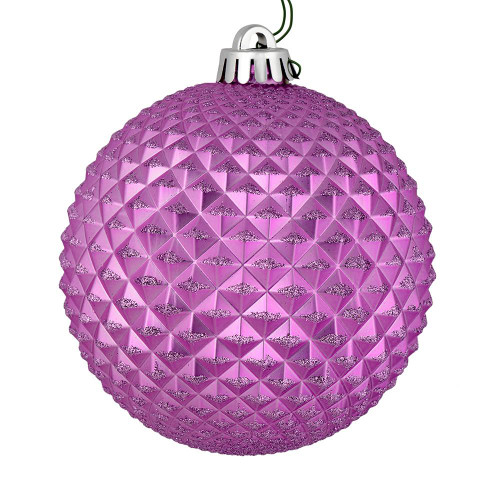 Vickerman N188469D 2.75" Orchid Durian Glitter Ball 12/Bag