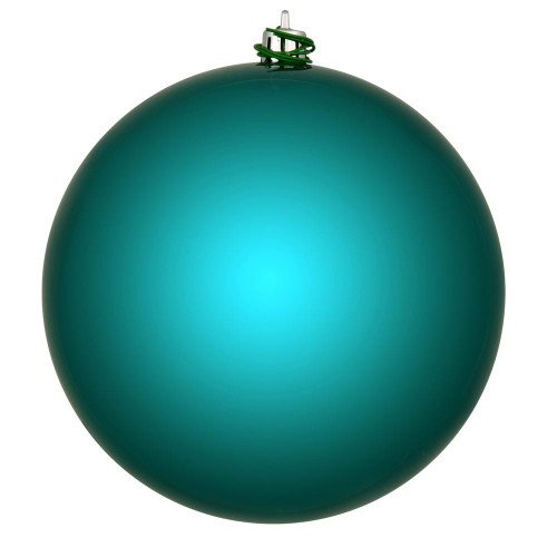 Vickerman N591541DSV 6" Dark Teal Shiny Ball UV Drilled 4/Bg