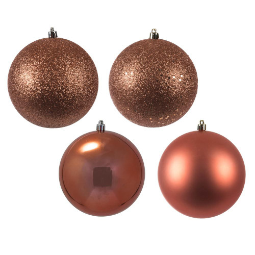 Vickerman N591571BX 6" Coral Ball 4-Finish Asst 4/Box