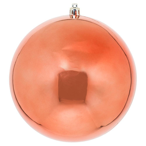 Vickerman N591571DSV 6" Coral Shiny Ball UV 4/Bag