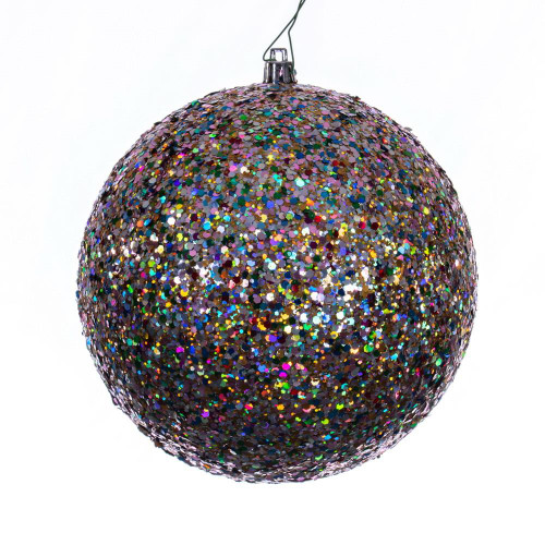  Vickerman N591599DQ 6" Multi-color Sequin Ball Drilled 4/Bag 
