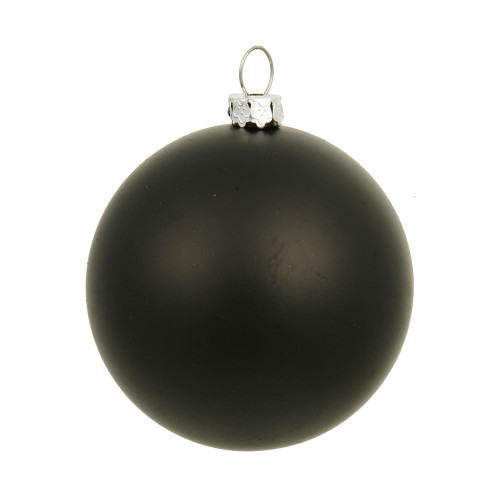 Vickerman N592017DMV - 8 inch Black Matte Ball Outdoor Christmas Ornament