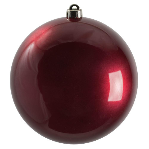 Vickerman N592021DCV 8" Berry Red Candy Ball UV Drilled 1/Bg