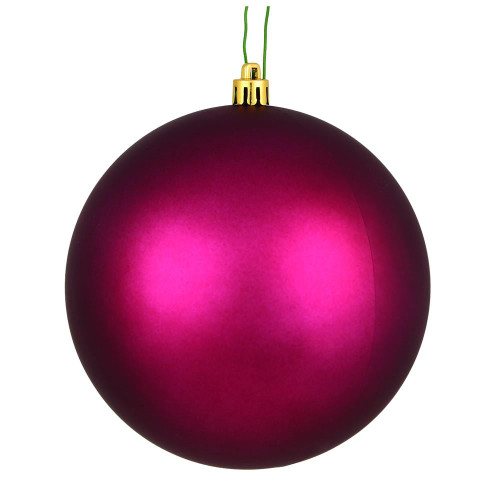 Vickerman N592021DMV 8" Berry Red Matte Ball UV Drilled