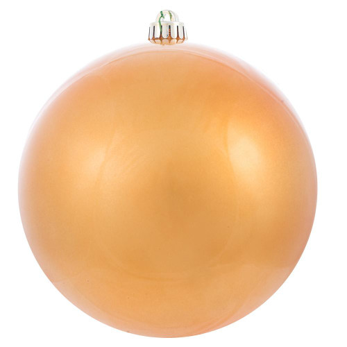 Vickerman N592033DCV - 8 inch Copper Gold Candy Ball Outdoor Christmas Ornament