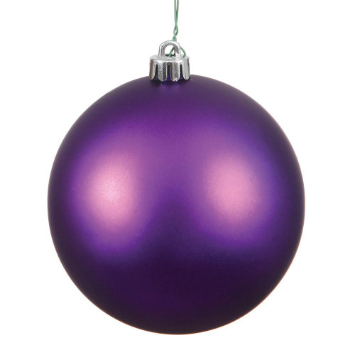 Vickerman N590726DMV 2.75" Plum Matte Ball UV Drilled 12/Bag