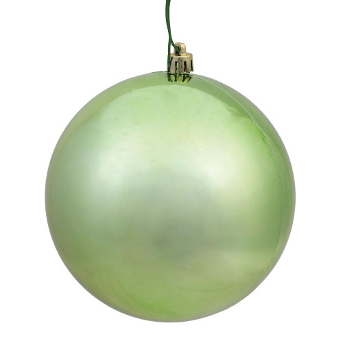  Vickerman N592054DSV 8" Celadon Shiny Ball UV Drilled Cap 