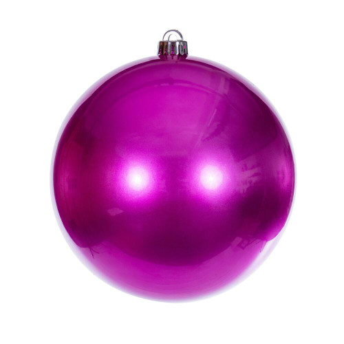 Vickerman N592059DCV 8" Hot Pink Candy Ball UV Drilled Cap