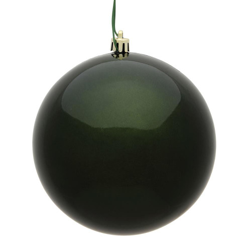 Vickerman N592064DCV 8" Moss Green Candy Ball UV Drilled Cap