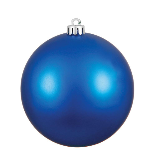  Vickerman N592502DMV 10" Blue Matte Ball UV Drilled Cap 