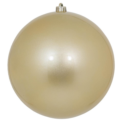Vickerman N592538DCV - 10 inch Champagne Candy Ball Outdoor Christmas Ornament