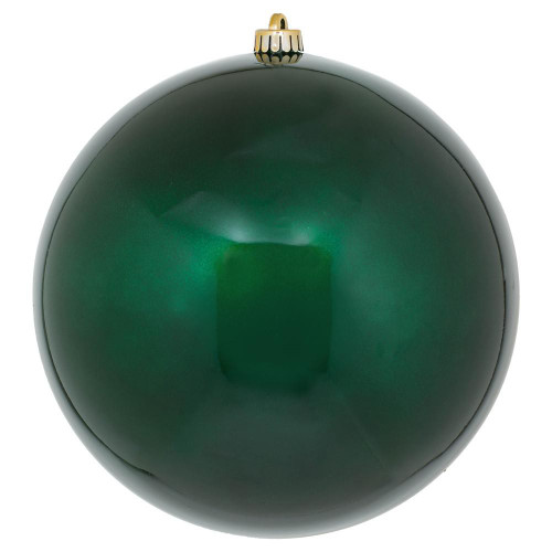 Vickerman N592574DCV 10" MidntGrn Candy Ball UV Drilled Cap