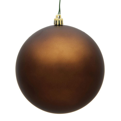 Vickerman N592576DMV 10" Mocha Matte Ball UV Drilled Cap