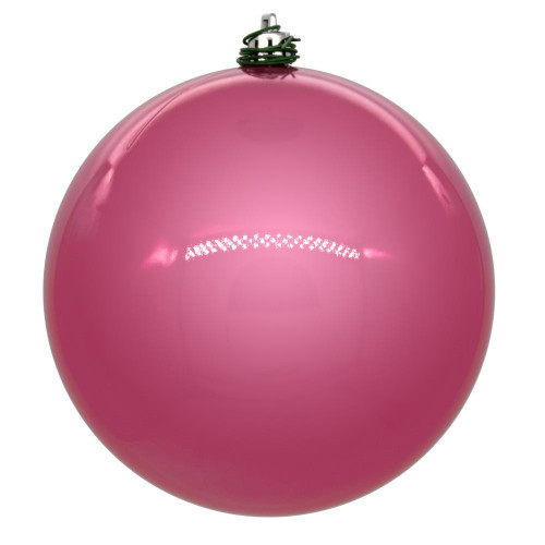 Vickerman N592579DPV - 10 inch Pink Pearl Ball Outdoor Christmas Ornament