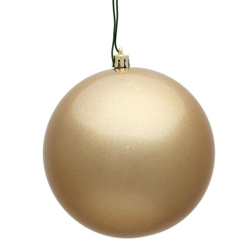 Vickerman N592580DCV 10" Cafe Latte Candy Ball UV Drilled Cap