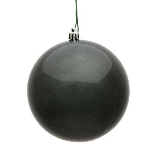 Vickerman N592587DCV - 10 inch Pewter Candy Ball Outdoor Christmas Ornament