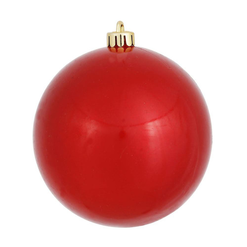 Vickerman N593003DCV - 12 inch Red Candy Ball Outdoor Christmas Ornament