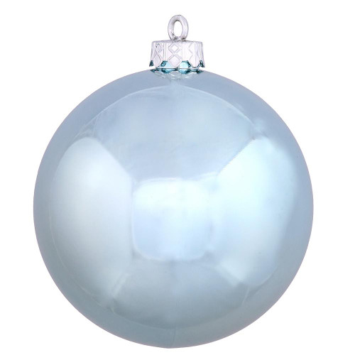 Vickerman N593032DSV 12" Baby Blue Shiny Ball UV Drilled Cap