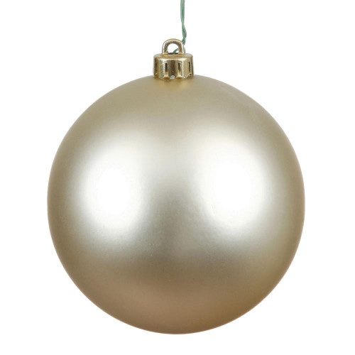 Vickerman N593038DMV 12" Champagne Matte Ball UV Drilled Cap