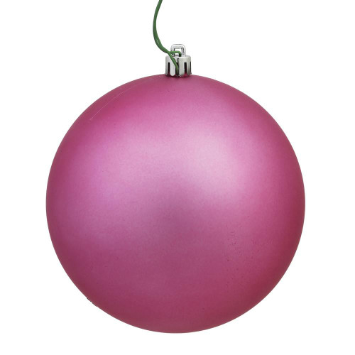 Vickerman N593045DMV 12" Mauve Matte Ball UV Drilled Cap