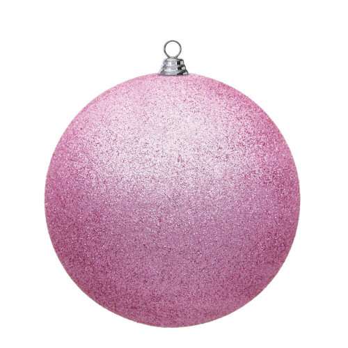 Vickerman N594079DG 15.75" Pink Glitter Ball