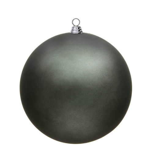 Vickerman N594087DMV - 15.75 inch Pewter Matte Ball Outdoor Christmas Ornament