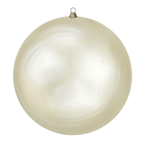Vickerman N594538SV - 20 inch Giant Champagne Shiny Ball Outdoor Christmas Ornament