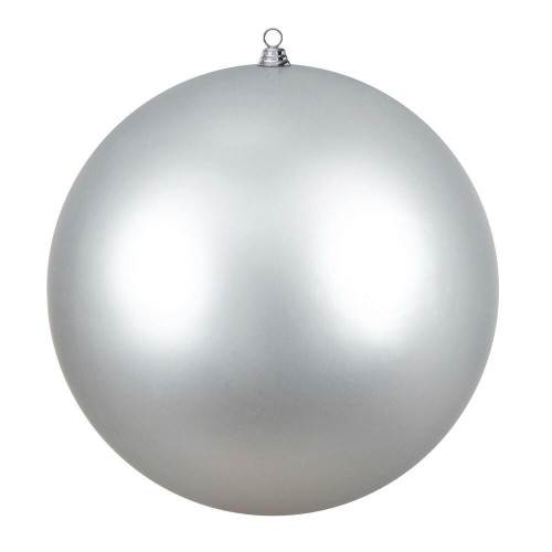 Vickerman N594607MV - 24" Giant Silver Matte Ball Outdoor Ornament
