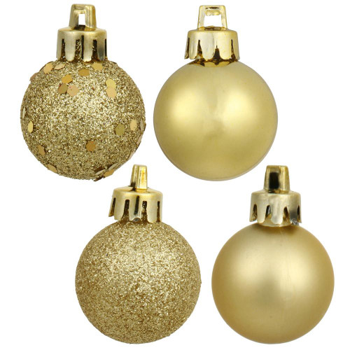 Vickerman N596008A 2.4" Gold 4 Finish Orn Asst 60/Box