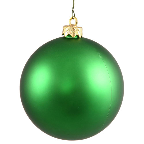 Vickerman N596804M - 3 inch Green Matte Ball Christmas Ornament - 32 Pack