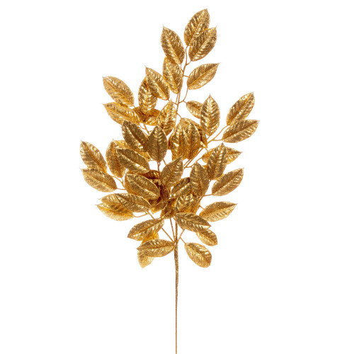 Vickerman FK221631 - 31 in. Gold Gardenia Glitter Artificial Spray - 2 Pack