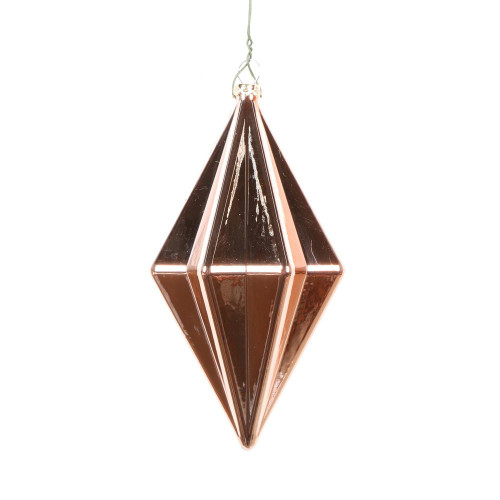 Vickerman MC212358D - 5.5 inch Rose Gold Matte Finial Christmas Ornament - 4 Pack