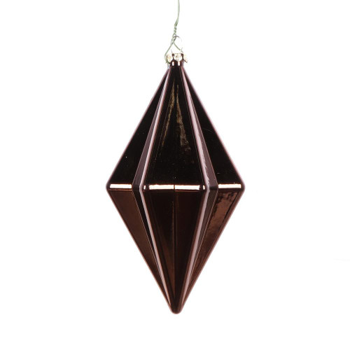  Vickerman MC212376D 5.5" Mocha Matte Finial Ornament 4/bag 